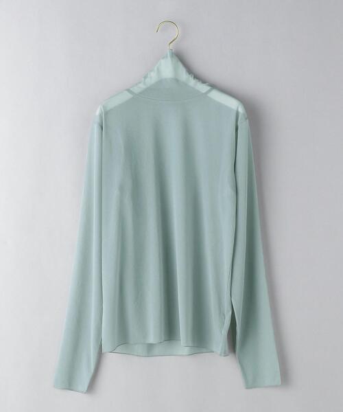 BEAUTY&YOUTH UNITED ARROWS（ビューティーアンドユースユナイテッドアローズ）の「BY ポリエステルシフォン タートルネック プルオーバー -ウォッシャブル-◆（Tシャツ/カットソー・レディース・ライトグレー/ライム/ダークグレー・FREE）」の13枚目の写真