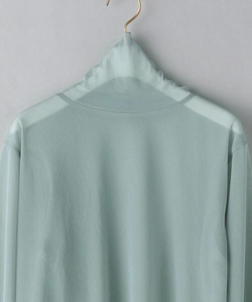 BEAUTY&YOUTH UNITED ARROWS（ビューティーアンドユースユナイテッドアローズ）の「BY ポリエステルシフォン タートルネック プルオーバー -ウォッシャブル-◆（Tシャツ/カットソー・レディース・ライトグレー/ライム/ダークグレー・FREE）」の15枚目の写真