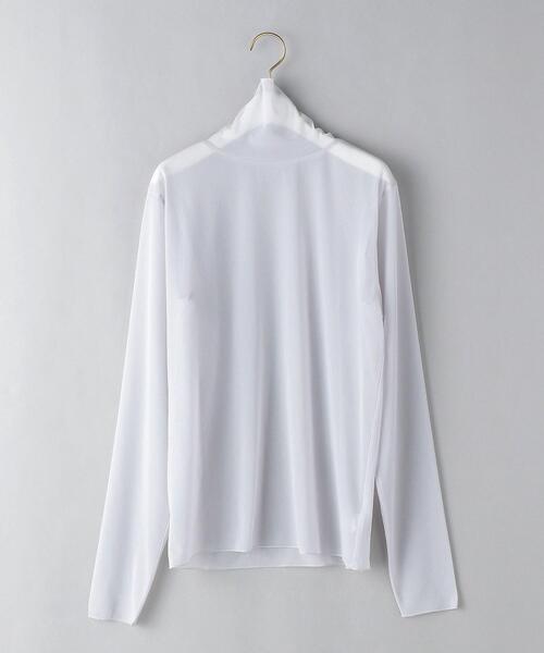 BEAUTY&YOUTH UNITED ARROWS（ビューティーアンドユースユナイテッドアローズ）の「BY ポリエステルシフォン タートルネック プルオーバー -ウォッシャブル-◆（Tシャツ/カットソー・レディース・ライトグレー/ライム/ダークグレー・FREE）」の18枚目の写真