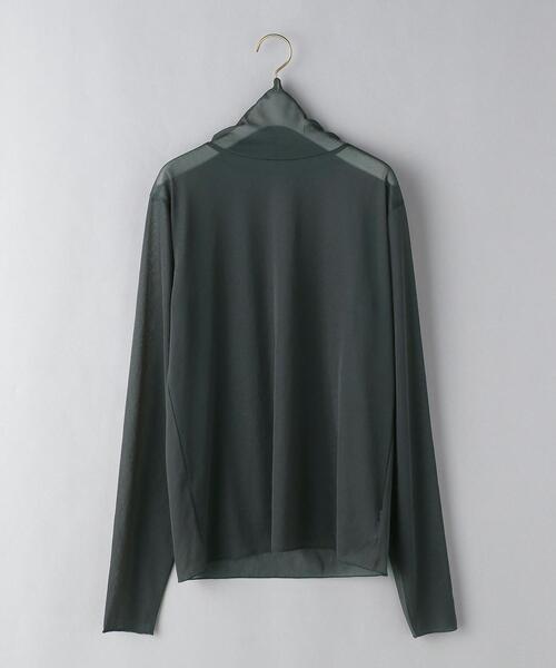 BEAUTY&YOUTH UNITED ARROWS（ビューティーアンドユースユナイテッドアローズ）の「BY ポリエステルシフォン タートルネック プルオーバー -ウォッシャブル-◆（Tシャツ/カットソー・レディース・ライトグレー/ライム/ダークグレー・FREE）」の20枚目の写真