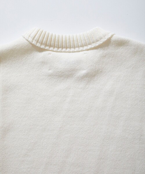city（シティ）の「INSIDE OUT COTTON KNIT PULLOVER（ニット/セーター・メンズ・ホワイト/ブラック/ライトグリーン/マスタード・1/2/3）」の11枚目の写真
