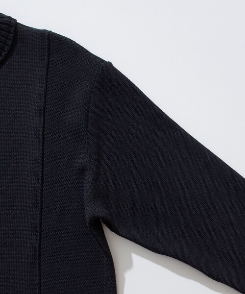 city（シティ）の「INSIDE OUT COTTON KNIT PULLOVER（ニット/セーター・メンズ・ホワイト/ブラック/ライトグリーン/マスタード・1/2/3）」の18枚目の写真