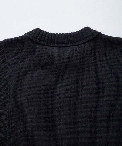 city（シティ）の「INSIDE OUT COTTON KNIT PULLOVER（ニット/セーター・メンズ・ホワイト/ブラック/ライトグリーン/マスタード・1/2/3）」の20枚目の写真