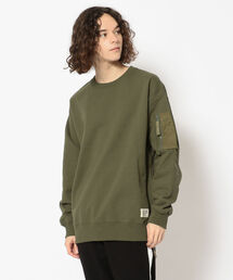 AVIREX | バギー フィット シガーポケット クルーネック スウェット シャツ / BAGGY FIT CIGAR-POCKET SWEAT SHIRT / アヴィレックス / AVIREX(スウェット)