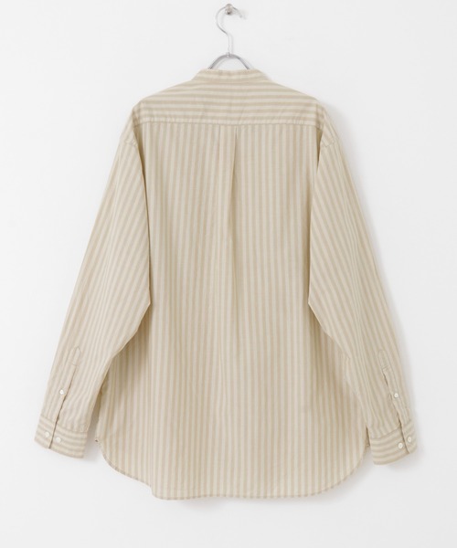 WORK NOT WORK URBAN RESEARCH(ワークノットワークアーバンリサーチ)の「WORK NOT WORK Stripe Bandcollar Shirts(シャツ/ブラウス・メンズ・オフホワイト/ベージュ・SMALL/MEDIUM/LARGE)」の12枚目の写真