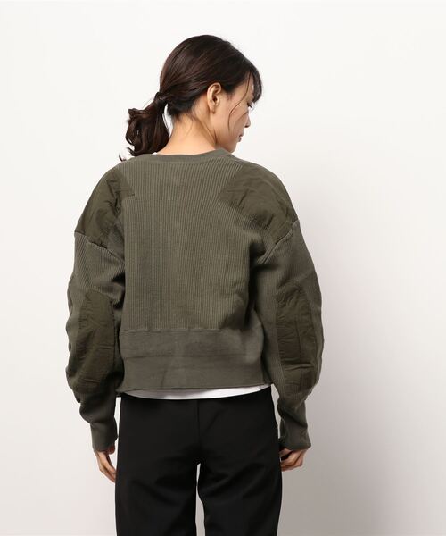 THE SHINZONE（ザ　シンゾーン）の「THE SHINZONE | MILITARY CAPELIN WOMEN（カーディガン/ボレロ・レディース・オリーブ/ブラック・FREE）」の3枚目の写真