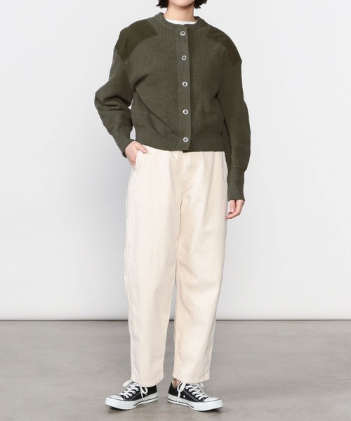 THE SHINZONE（ザ　シンゾーン）の「THE SHINZONE | MILITARY CAPELIN WOMEN（カーディガン/ボレロ・レディース・オリーブ/ブラック・FREE）」の5枚目の写真