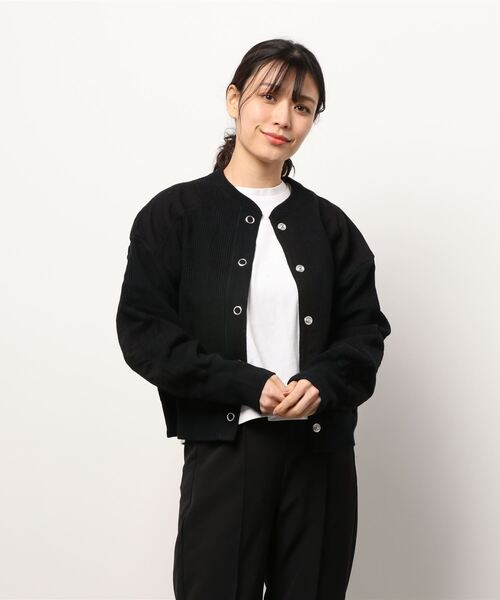 THE SHINZONE（ザ　シンゾーン）の「THE SHINZONE | MILITARY CAPELIN WOMEN（カーディガン/ボレロ・レディース・オリーブ/ブラック・FREE）」の16枚目の写真