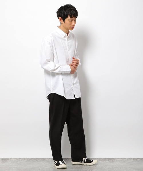 LAKOLE（ラコレ）の「ワイドオックスロングスリーブシャツ / 262308（シャツ/ブラウス・メンズ・ホワイト/ネイビー/サックスブルー/イエロー/ブルー・MEDIUM/LARGE）」の7枚目の写真