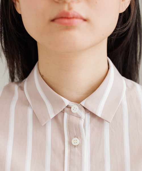 collex(コレックス)の「【Alltid】スーピマコットンシャツワンピース(ワンピース・レディース・ネイビー/ピンクベージュ・フリー)」の17枚目の写真