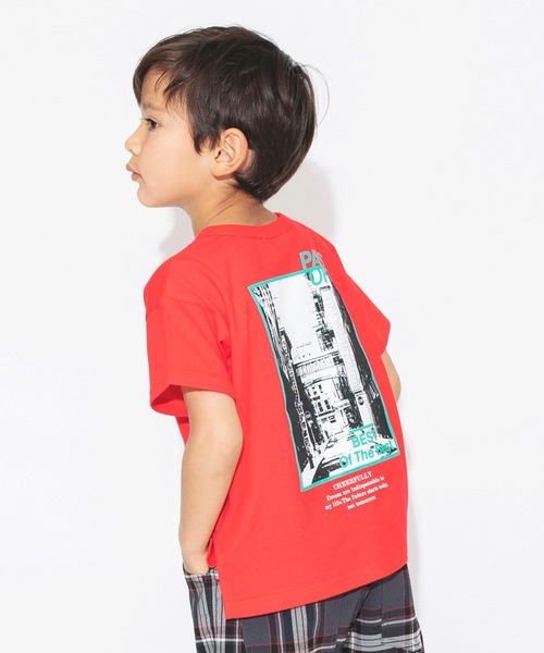 BRANSHES(ブランシェス)の「【bコレ / 綿100%】グラフィック半袖Tシャツ(Tシャツ/カットソー・キッズ・レッド/ベージュ/ホワイト/カラフル/オフホワイト/イエロー/ブルーグレー/ブラック/アイボリー/ライトベージュ・140/100/110/130/120/150)」の9枚目の写真