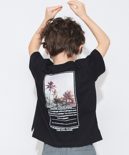 BRANSHES(ブランシェス)の「【bコレ / 綿100%】グラフィック半袖Tシャツ(Tシャツ/カットソー・キッズ・レッド/ベージュ/ホワイト/カラフル/オフホワイト/イエロー/ブルーグレー/ブラック/アイボリー/ライトベージュ・140/100/110/130/120/150)」の5枚目の写真