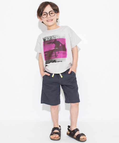 BRANSHES(ブランシェス)の「【bコレ / 綿100%】グラフィック半袖Tシャツ(Tシャツ/カットソー・キッズ・レッド/ベージュ/ホワイト/カラフル/オフホワイト/イエロー/ブルーグレー/ブラック/アイボリー/ライトベージュ・140/100/110/130/120/150)」の13枚目の写真