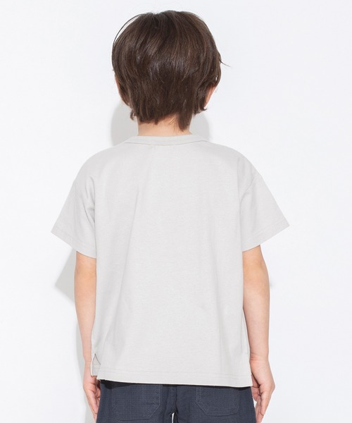 BRANSHES(ブランシェス)の「【bコレ / 綿100%】グラフィック半袖Tシャツ(Tシャツ/カットソー・キッズ・レッド/ベージュ/ホワイト/カラフル/オフホワイト/イエロー/ブルーグレー/ブラック/アイボリー/ライトベージュ・140/100/110/130/120/150)」の18枚目の写真