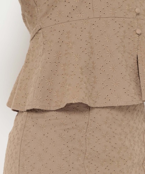 mysty woman（ミスティウーマン）の「刺繍レースブラウス 272385（シャツ/ブラウス・レディース・ブラウン/オフホワイト/ピンク・FREE）」の15枚目の写真