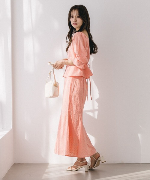 mysty woman（ミスティウーマン）の「刺繍レースブラウス 272385（シャツ/ブラウス・レディース・ブラウン/オフホワイト/ピンク・FREE）」の14枚目の写真