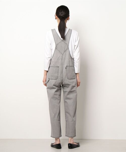 Samansa Mos2 blue（サマンサモスモスブルー）の「ECO DENIM サロペット（サロペット/オーバーオール・レディース・グレー/サックスブルー/ライトベージュ・ﾌﾘ-）」の5枚目の写真