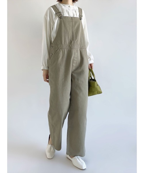 Samansa Mos2 blue（サマンサモスモスブルー）の「ECO DENIM サロペット（サロペット/オーバーオール・レディース・グレー/サックスブルー/ライトベージュ・ﾌﾘ-）」の2枚目の写真