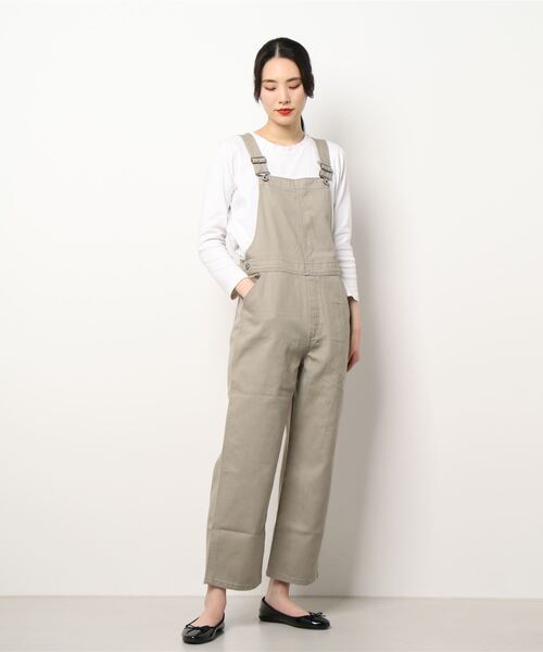 Samansa Mos2 blue（サマンサモスモスブルー）の「ECO DENIM サロペット（サロペット/オーバーオール・レディース・グレー/サックスブルー/ライトベージュ・ﾌﾘ-）」の6枚目の写真
