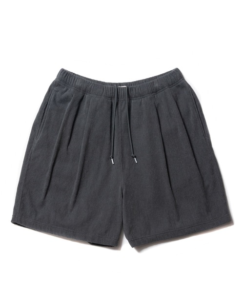 COOTIE PRODUCTIONS（クーティープロダクションズ）の「2 Tuck Pile Easy Shorts（その他パンツ・メンズ・ブラック/グレー・MEDIUM/LARGE/X-LARGE）」の2枚目の写真