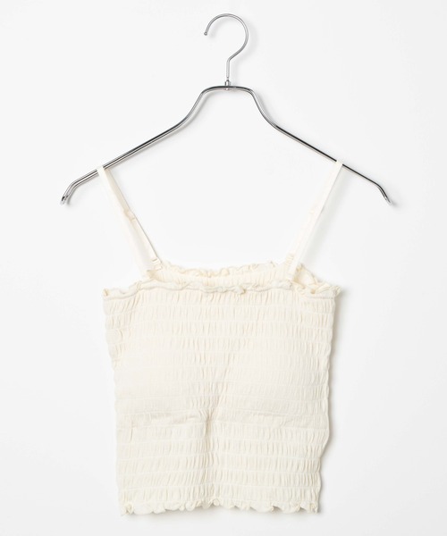 WEGO(ウィゴー)の「WEGO/2WAYカップインシャーリングキャミソール(キャミソール・レディース・ブラック/アイボリー/イエロー系その他2・MEDIUM/SMALL)」の12枚目の写真