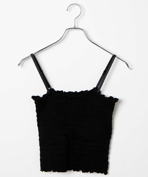 WEGO(ウィゴー)の「WEGO/2WAYカップインシャーリングキャミソール(キャミソール・レディース・ブラック/アイボリー/イエロー系その他2・MEDIUM/SMALL)」の15枚目の写真