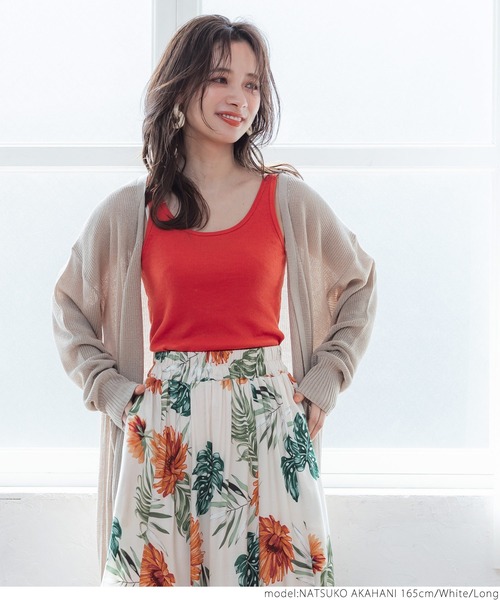 coca（coca）（コカ）の「ボタニカル花柄スカート（スカート・レディース・ホワイト・SHORT/LONG）」の10枚目の写真