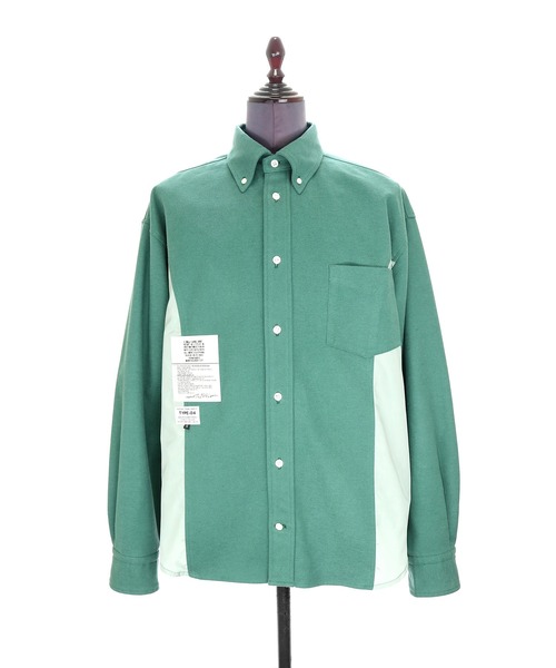 elephant TRIBAL fabrics（エレファントトライバルファブリックス）の「elephant TRIBAL fabrics  Inside Out Heavy Flannel BD Shirt（シャツ/ブラウス・メンズ・ホワイト/ターコイズブルー・SMALL/MEDIUM）」の2枚目の写真