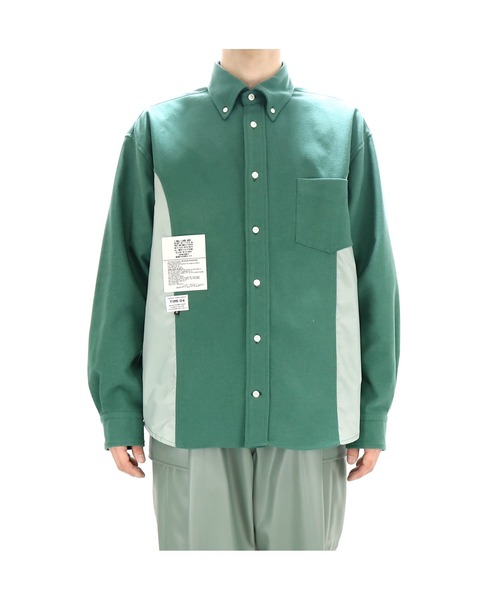 elephant TRIBAL fabrics（エレファントトライバルファブリックス）の「elephant TRIBAL fabrics  Inside Out Heavy Flannel BD Shirt（シャツ/ブラウス・メンズ・ホワイト/ターコイズブルー・SMALL/MEDIUM）」の3枚目の写真