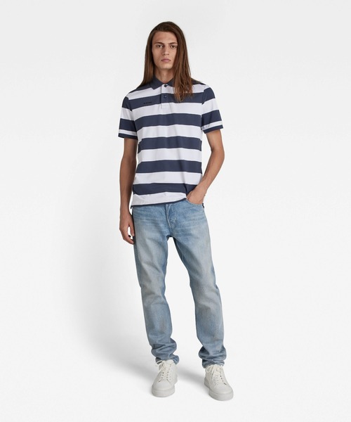 G-STAR(ジースター)の「WIDE STRIPE POLO/ポロシャツ(ポロシャツ・メンズ・ストライプ・SMALL/MEDIUM/LARGE/X-SMALL/X-LARGE)」の5枚目の写真