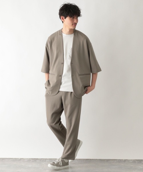 GLOBAL WORK（グローバルワーク）の「ジョーゼット半袖カーデジャケット/267259（カーディガン/ボレロ・メンズ・ネイビー/チャコール/グレー系2・SMALL/MEDIUM/LARGE）」の17枚目の写真