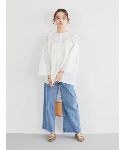 AMERICAN HOLIC（アメリカンホリック）の「メッシュ型押しスマートフォンショルダーバッグ（スマホグッズ・レディース・ブラック/ホワイト/キャメル/ピンク/イエロー・FREE）」の14枚目の写真