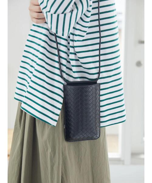 AMERICAN HOLIC（アメリカンホリック）の「メッシュ型押しスマートフォンショルダーバッグ（スマホグッズ・レディース・ブラック/ホワイト/キャメル/ピンク/イエロー・FREE）」の21枚目の写真