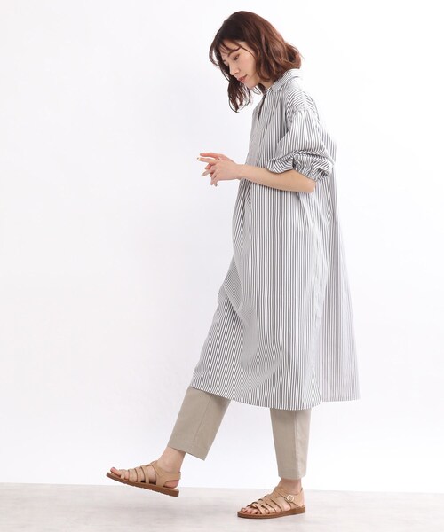 SHOO・LA・RUE(シューラルー)の「◆【マシンウォッシャブル】カフタン風シャツワンピース(ワンピース・レディース・ブラック系2/レッド系4/ブルー系2/グリーン系その他4・00)」の15枚目の写真