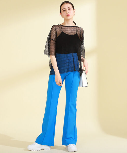 Ray BEAMS レイビームス ミックスメッシュハーフスリーブTシャツF　美品 Ray BEAMS（レイビームス）の「Ray BEAMS / ミックスメッシュ