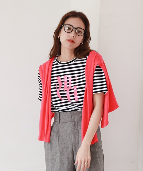 feepur（フェピュール）の「MUCH光沢ラバーTee（Tシャツ/カットソー・レディース・ホワイト/オフホワイト/ホワイト×ブラック・MEDIUM）」の13枚目の写真