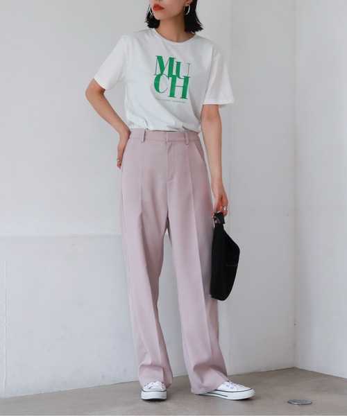 feepur（フェピュール）の「MUCH光沢ラバーTee（Tシャツ/カットソー・レディース・ホワイト/オフホワイト/ホワイト×ブラック・MEDIUM）」の9枚目の写真