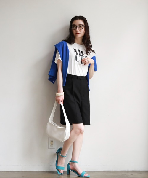 feepur（フェピュール）の「MUCH光沢ラバーTee（Tシャツ/カットソー・レディース・ホワイト/オフホワイト/ホワイト×ブラック・MEDIUM）」の20枚目の写真