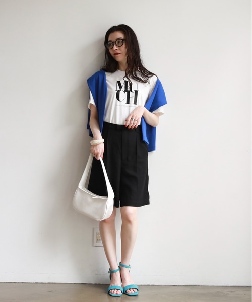 feepur（フェピュール）の「MUCH光沢ラバーTee（Tシャツ/カットソー・レディース・ホワイト/オフホワイト/ホワイト×ブラック・MEDIUM）」の21枚目の写真