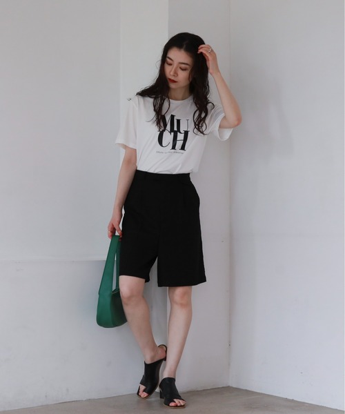 feepur（フェピュール）の「MUCH光沢ラバーTee（Tシャツ/カットソー・レディース・ホワイト/オフホワイト/ホワイト×ブラック・MEDIUM）」の22枚目の写真