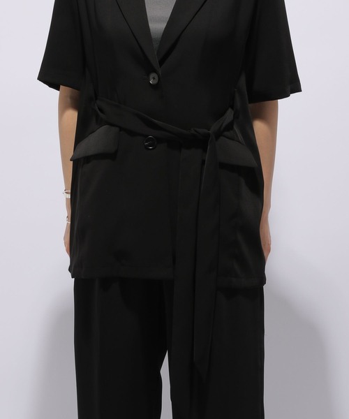 HARE（ハレ）の「TOROMIジャケット(HARE)（テーラードジャケット・レディース・ブラック/グリーン系その他・FREE）」の15枚目の写真