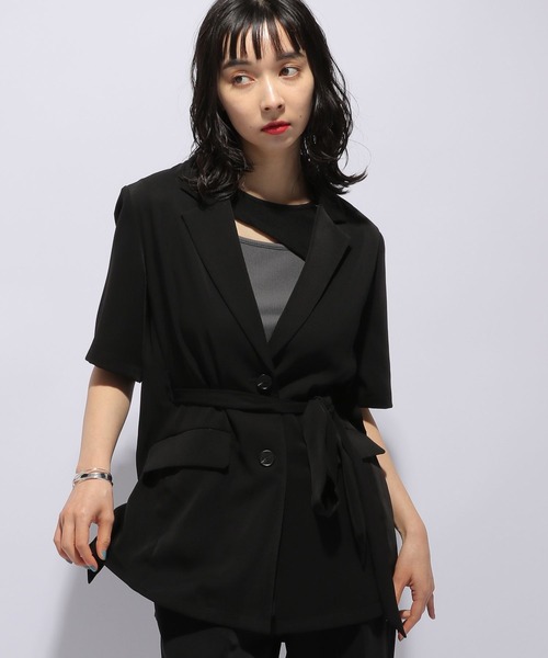 HARE（ハレ）の「TOROMIジャケット(HARE)（テーラードジャケット・レディース・ブラック/グリーン系その他・FREE）」の21枚目の写真