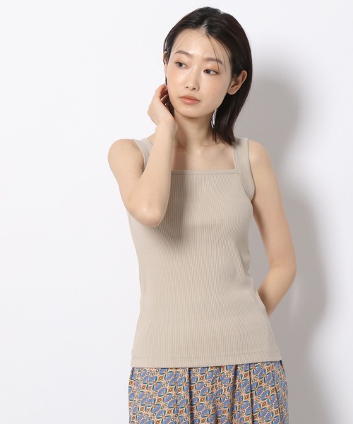 LAKOLE（ラコレ）の「テレコワイドストラップタンクトップ / 276570（タンクトップ・レディース・ブラック/オフホワイト/バイオレット/ライトベージュ・SMALL/MEDIUM）」の21枚目の写真