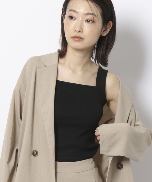 LAKOLE（ラコレ）の「テレコワイドストラップタンクトップ / 276570（タンクトップ・レディース・ブラック/オフホワイト/バイオレット/ライトベージュ・SMALL/MEDIUM）」の17枚目の写真