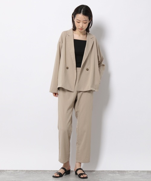 LAKOLE（ラコレ）の「テレコワイドストラップタンクトップ / 276570（タンクトップ・レディース・ブラック/オフホワイト/バイオレット/ライトベージュ・SMALL/MEDIUM）」の15枚目の写真