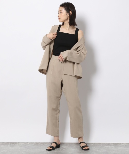 LAKOLE（ラコレ）の「テレコワイドストラップタンクトップ / 276570（タンクトップ・レディース・ブラック/オフホワイト/バイオレット/ライトベージュ・SMALL/MEDIUM）」の16枚目の写真