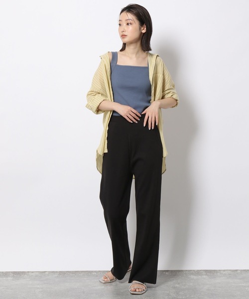 LAKOLE（ラコレ）の「テレコワイドストラップタンクトップ / 276570（タンクトップ・レディース・ブラック/オフホワイト/バイオレット/ライトベージュ・SMALL/MEDIUM）」の22枚目の写真