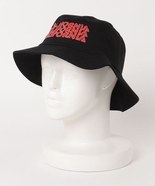 AMERICAN NEEDLE(アメリカンニードル)の「LAIDBACK / American Needle CALIFORNIA Twill Screen Bucket HAT / アメリカンニードル カルフォルニアツイルスクリーンバケットハット(ハット・レディース・ブラック・S/M/L/XL)」の3枚目の写真