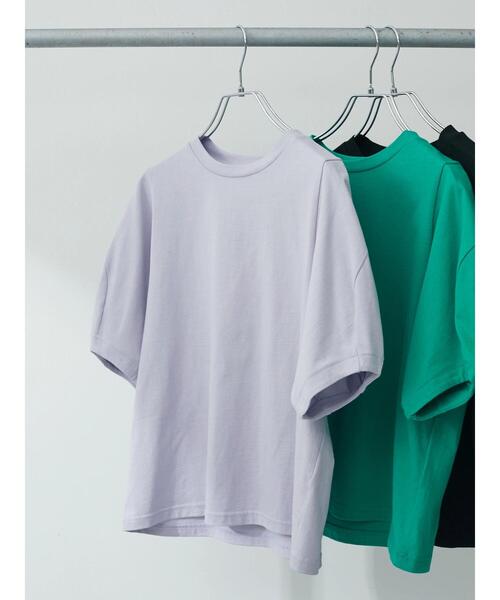 KBF（ケイビーエフ）の「KBF.袖デザインTシャツ（Tシャツ/カットソー・レディース・ライトグレー/ブラック/ブルー/グリーン/ラベンダー・FREE）」の10枚目の写真