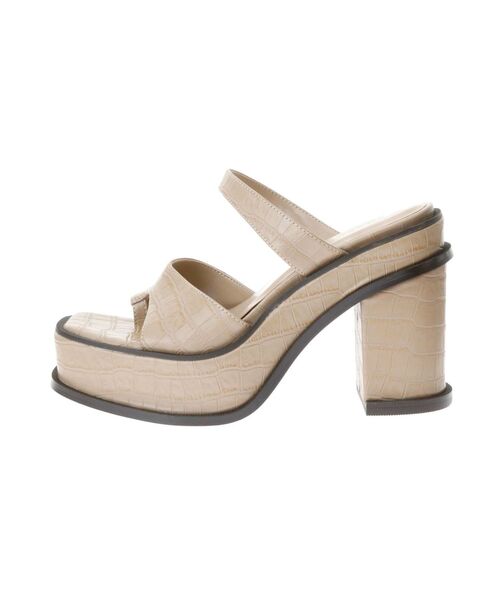 RESEXXY（リゼクシー）の「スクエアトゥチャンキーヒールサンダル（サンダル・レディース・ブラック/ブラウン/ベージュ・SMALL/MEDIUM/LARGE）」の20枚目の写真